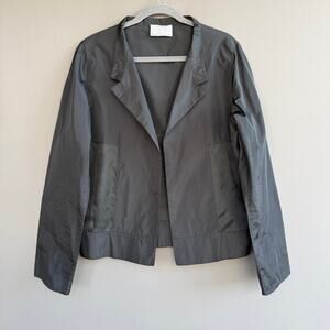 Vintage Dušan Italian silk jacket - black - blazer - lightweight - womens XL